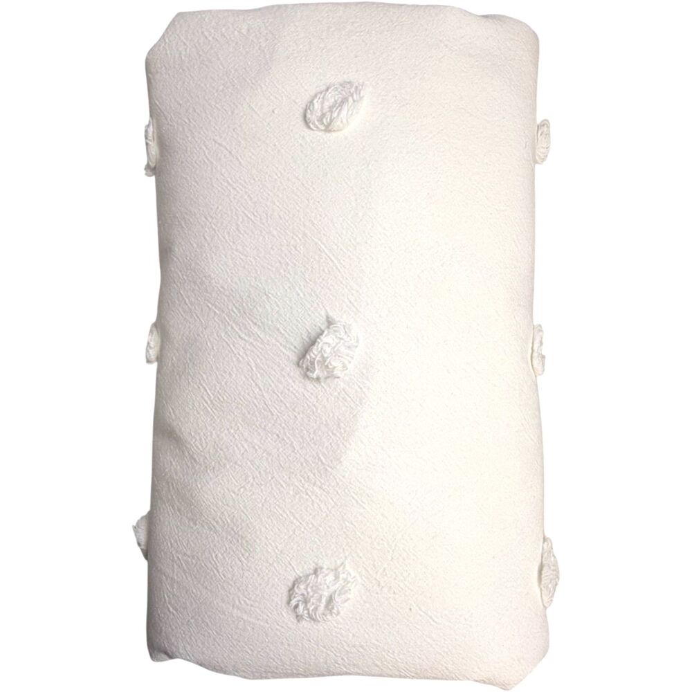 Pottery Barn Teen Tufted Dot Duvet Cover Ivory Twin/Twin XL Cotton Ivory NWOT
